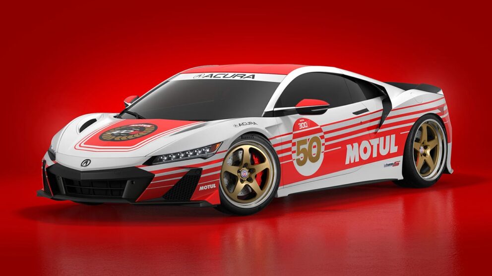 Motul 50th Anniversary Acura NSX in Front View