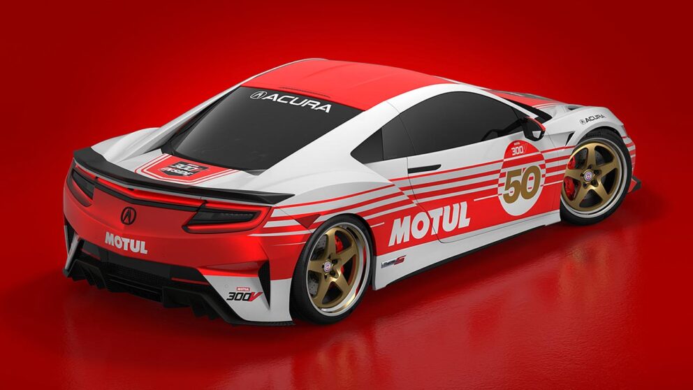 Motul 50th Anniversary Acura NSX in Rear View