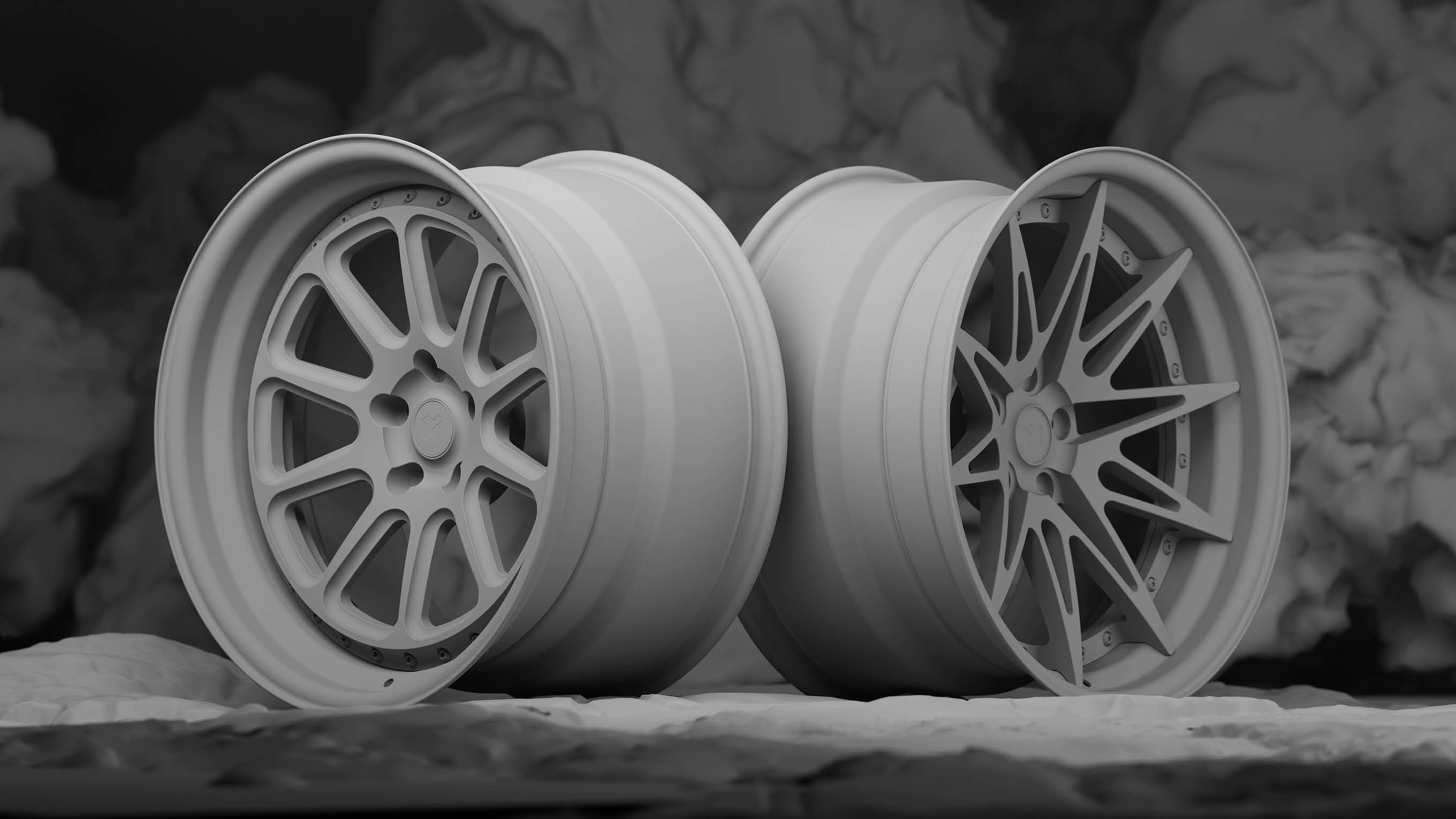 MODIO wheel clay model render base layer